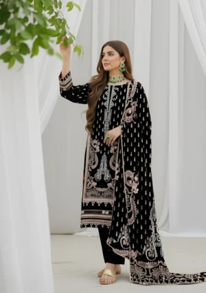 Husna by Bin Noori Trendy Digital Printed Lawn 3 Piece Suit – Vol 46 (DE-LA46-P30448)