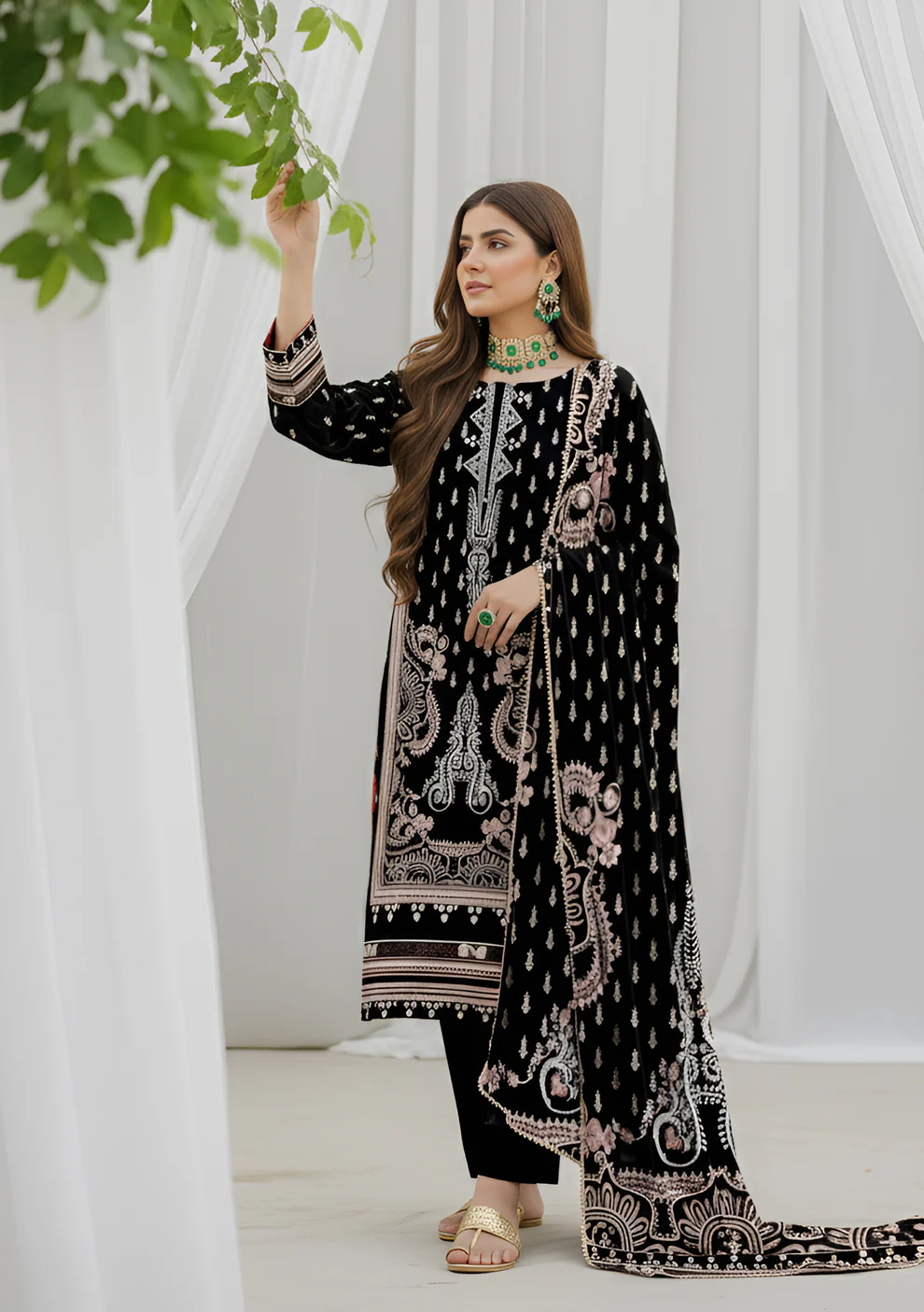 Husna by Bin Noori Trendy Digital Printed Lawn 3 Piece Suit – Vol 46 (DE-LA46-P30448)