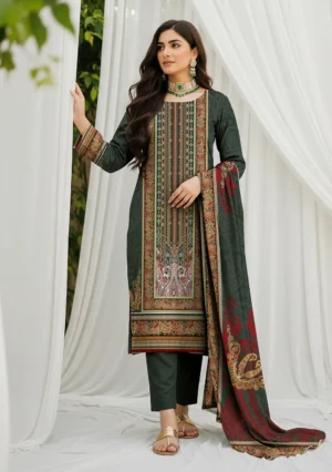 Husna by Bin Noori Elegant Digital Printed Lawn 3 Piece Suit – Vol 46 (DE-LA46-P30450)
